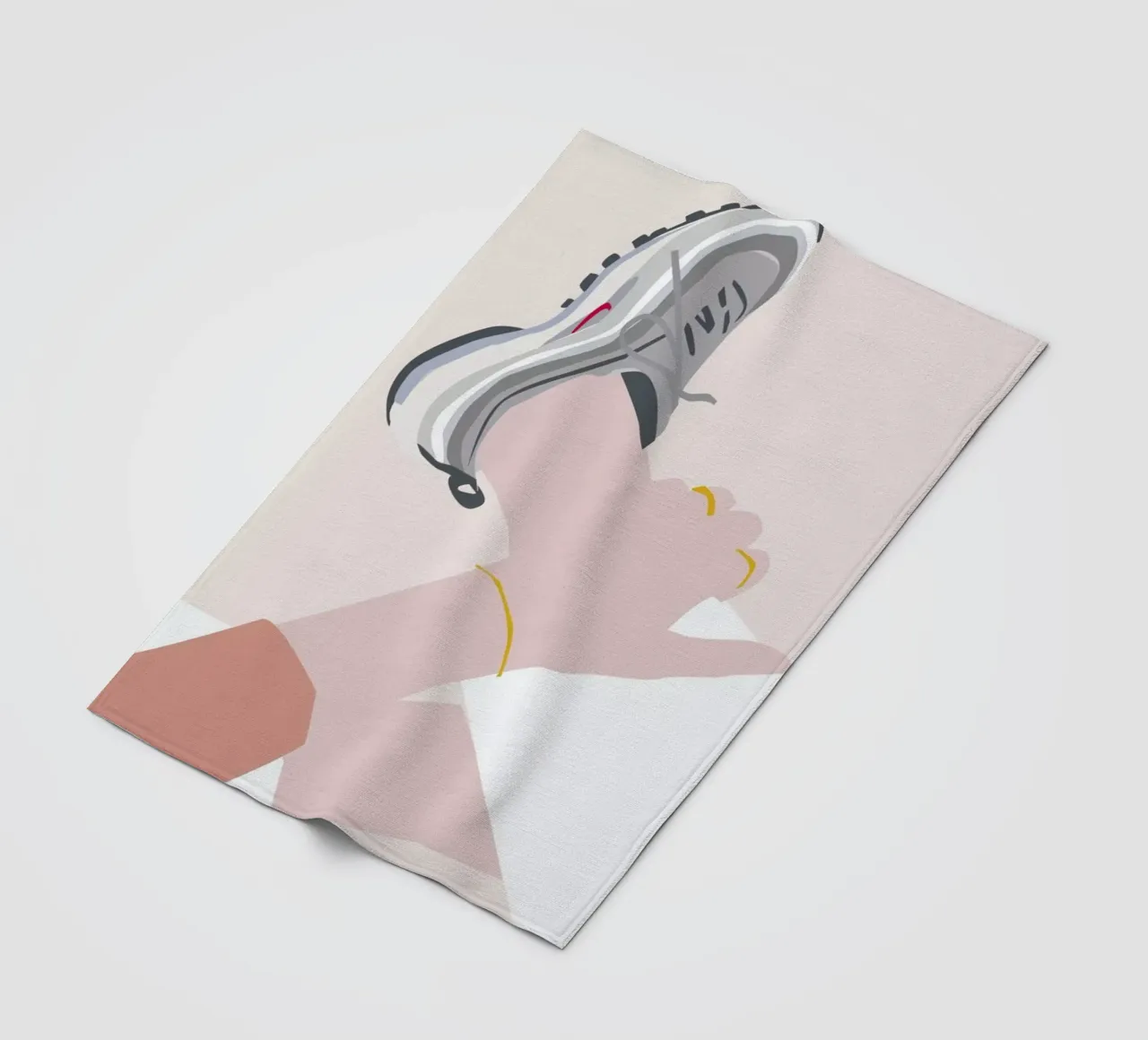 Sneaker fleecedeken van Helena Ravenne