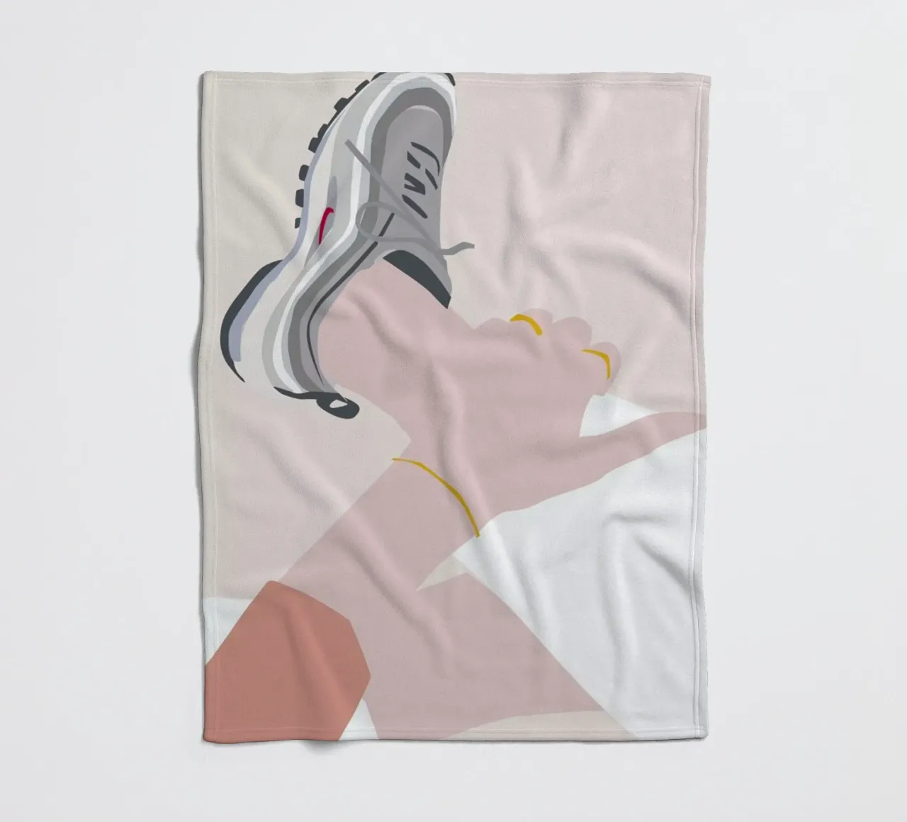 Sneaker fleecedeken van Helena Ravenne