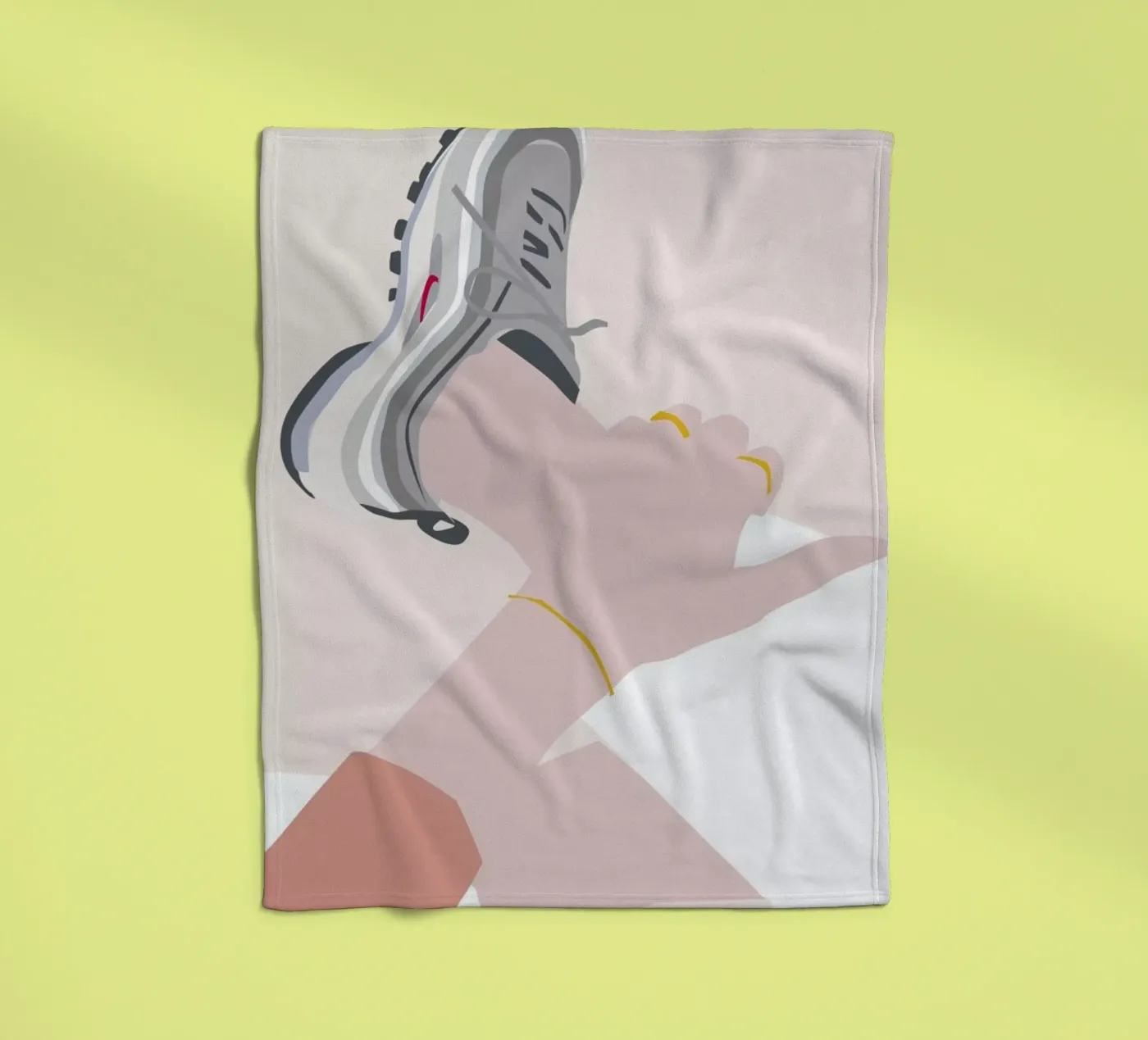 Sneaker fleecedeken van Helena Ravenne