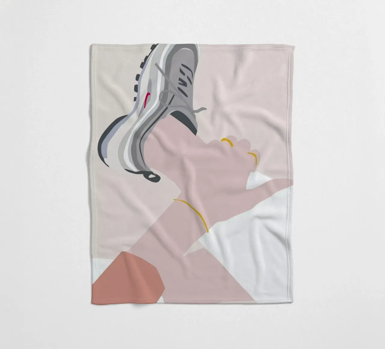 Sneaker fleecedeken van Helena Ravenne