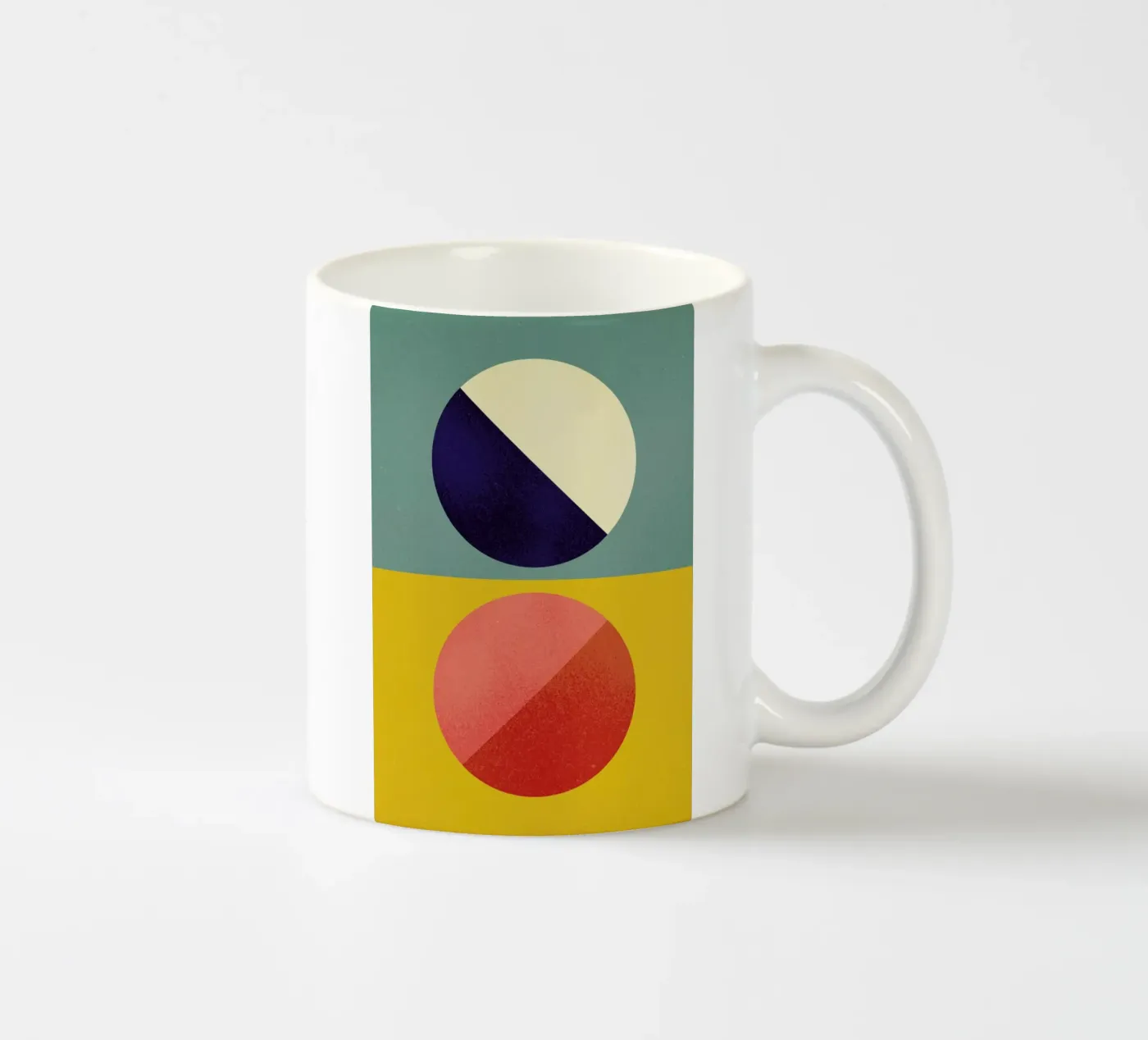 Split Screen ceramic mug by daylight design studio