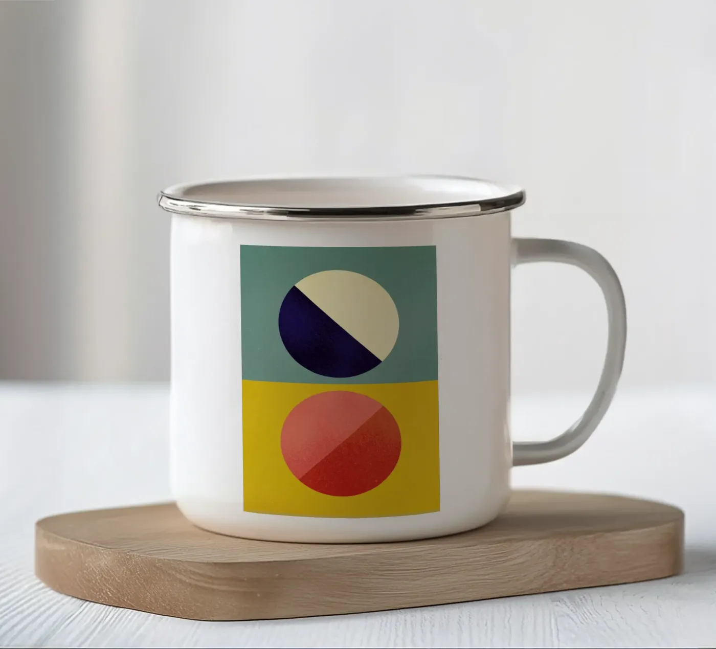 Split Screen Emaille Tasse von daylight design studio