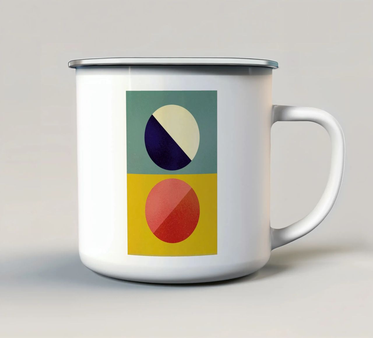 Split Screen tazza in smalto da daylight design studio