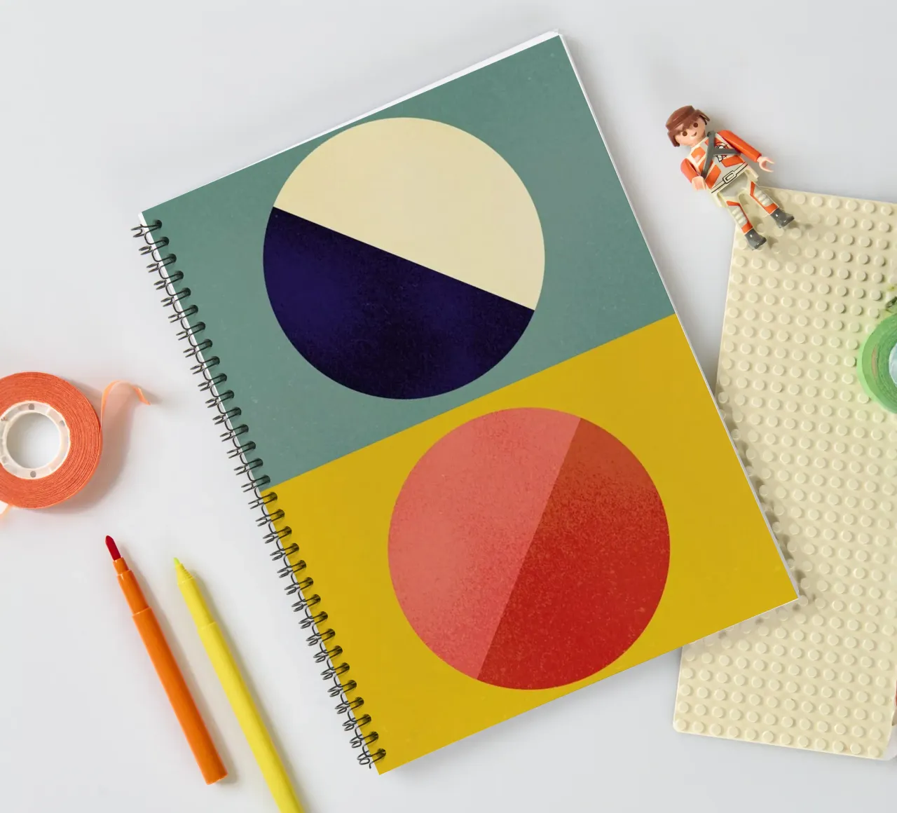 Split Screen spiral notebook by daylight design studio