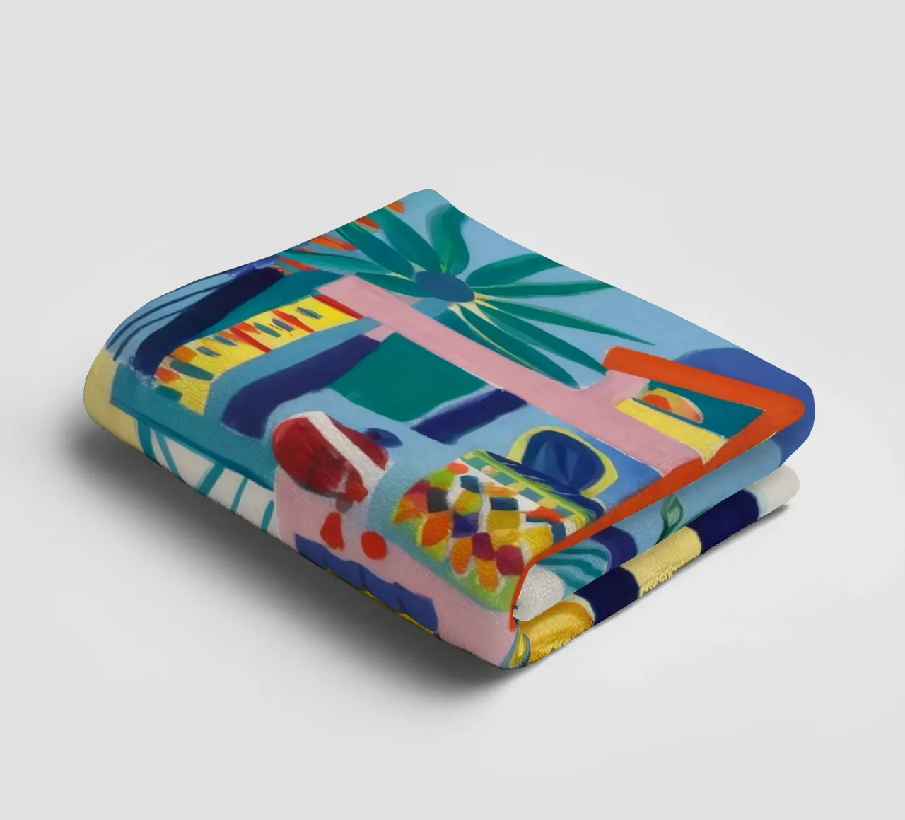 Abstracte kustsymfonie badhanddoek van Beach Palette