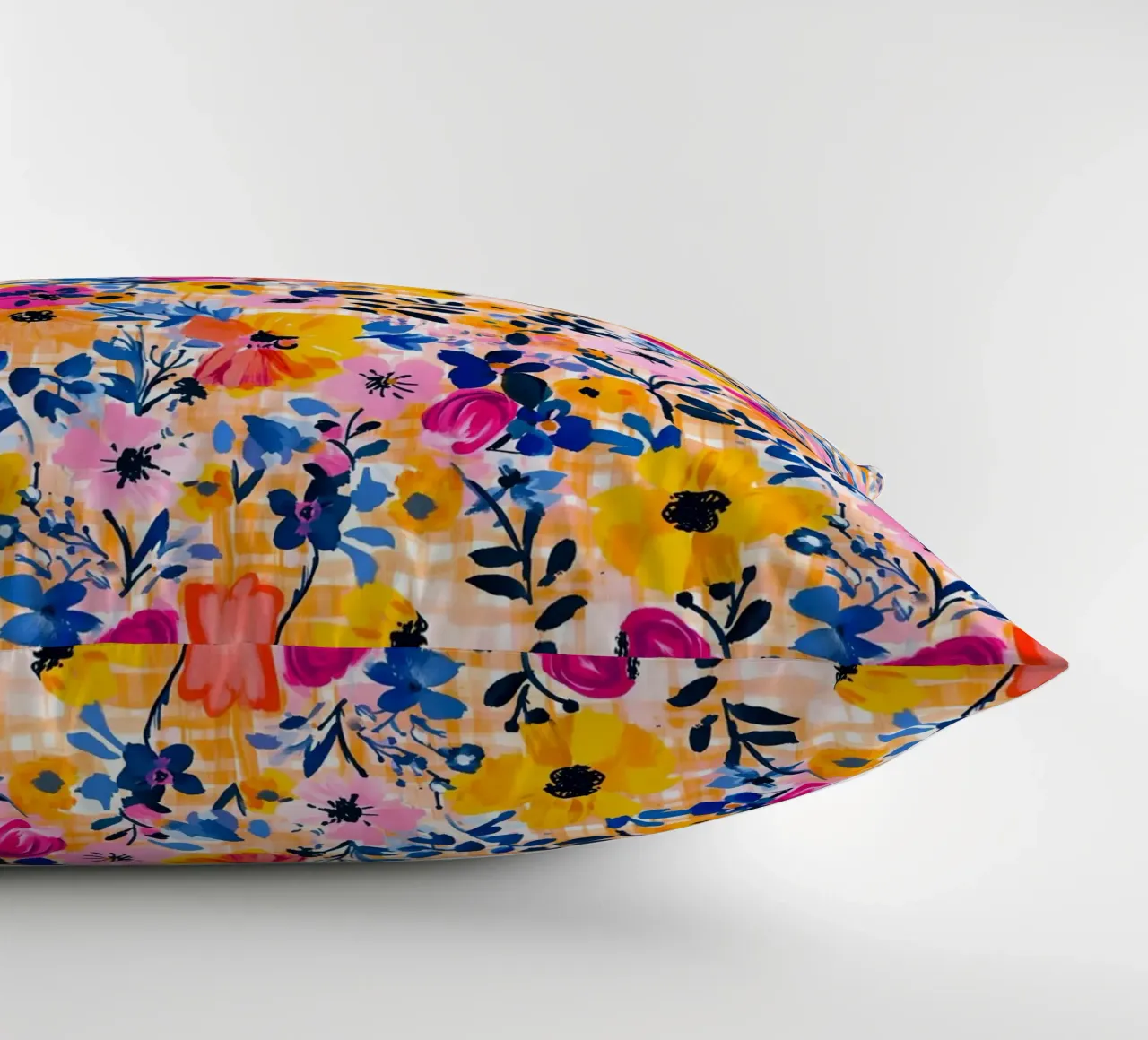 Happy Florals decorative cushion by Sunflower Soul Studio
