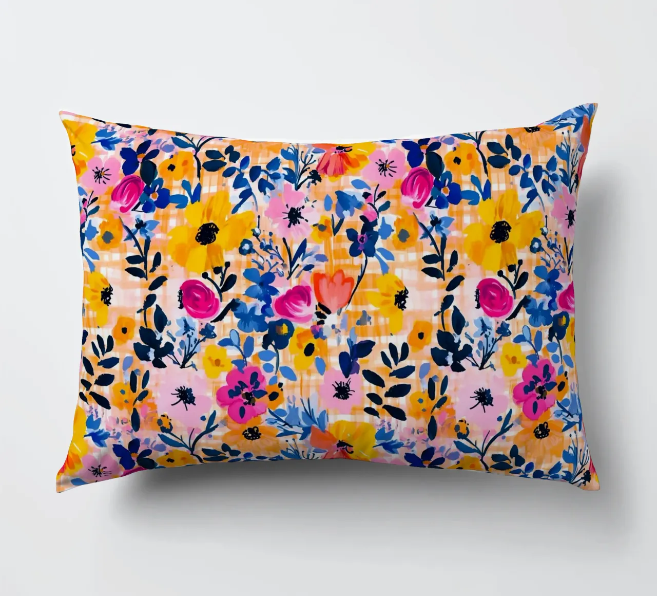 Happy Florals decorative cushion by Sunflower Soul Studio