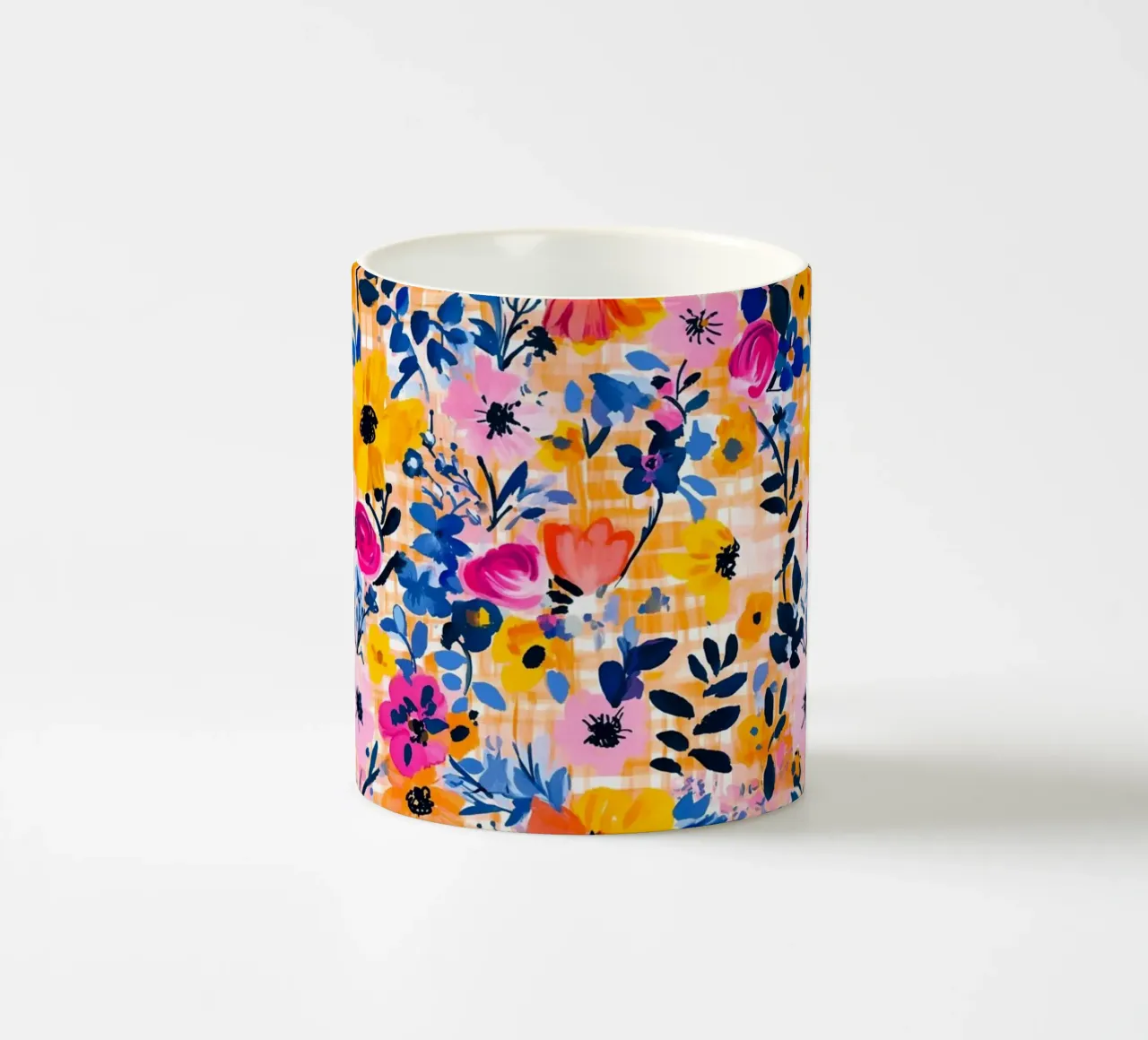Happy Florals tazza in ceramica da Sunflower Soul Studio
