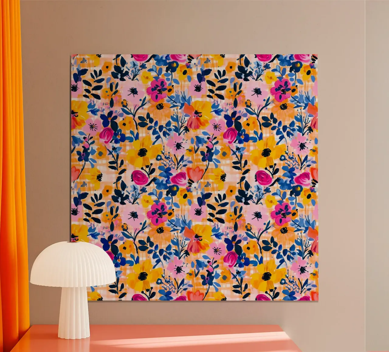 Happy Florals poster by Sunflower Soul Studio