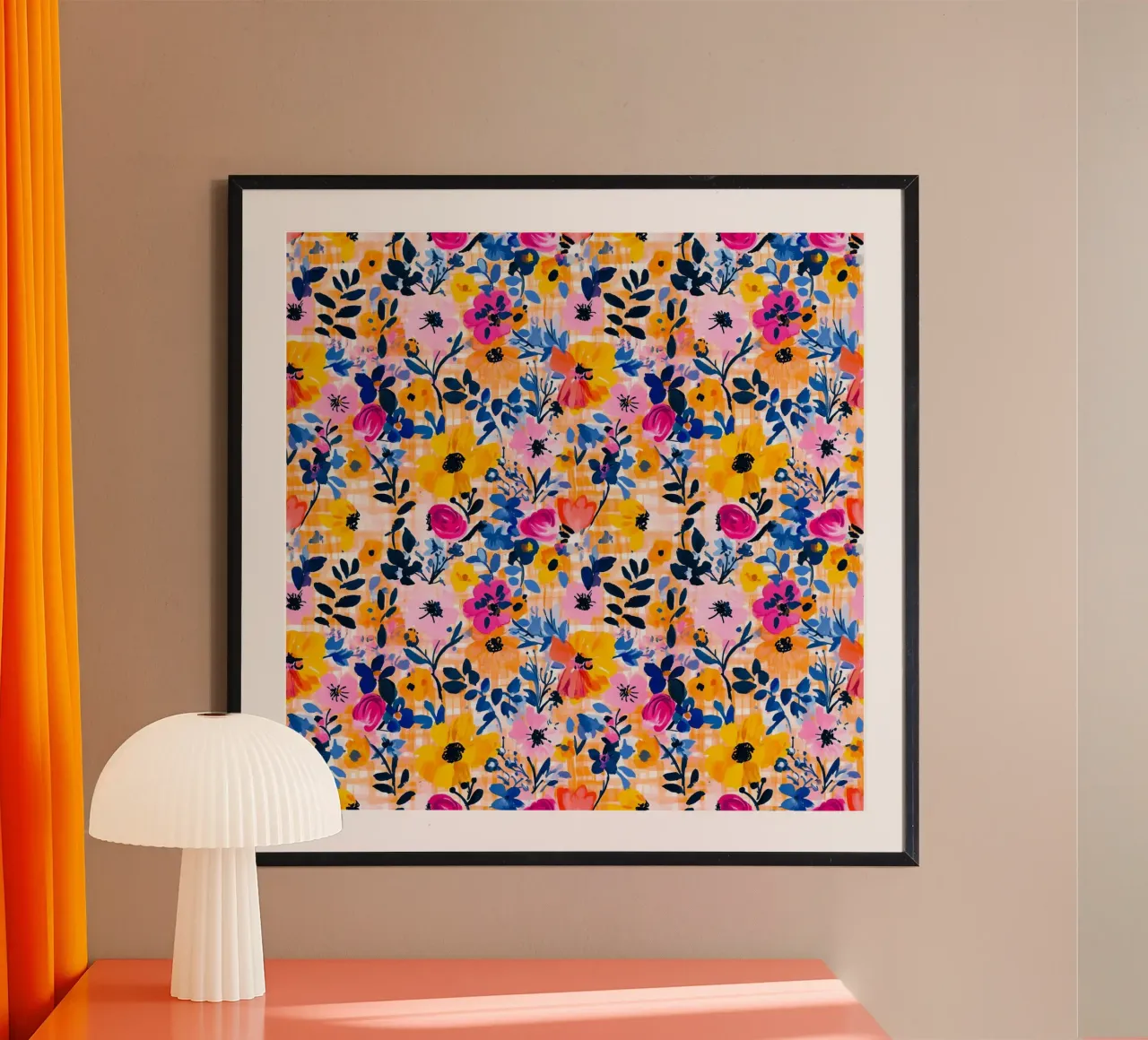 Happy Florals poster by Sunflower Soul Studio