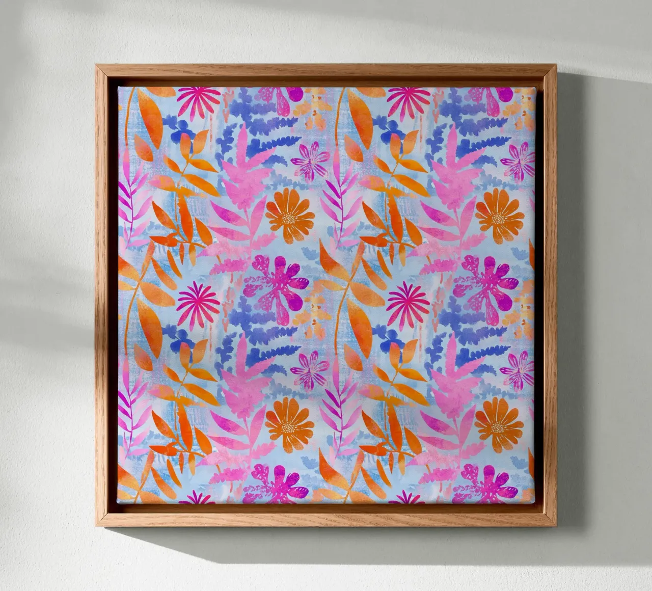 Abstract Florals tela con Cornice a cassetta da Sunflower Soul Studio