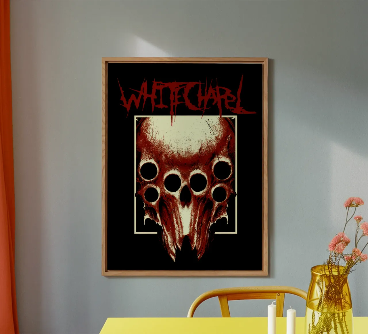 Whitechapel - Maglietta Zoomed Coal alluminio dibond da Band Merch