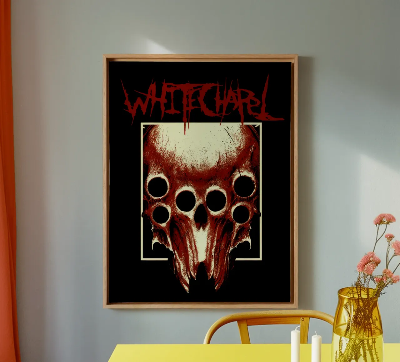 Whitechapel - Maglietta Zoomed Coal tela con Cornice a cassetta da Band Merch