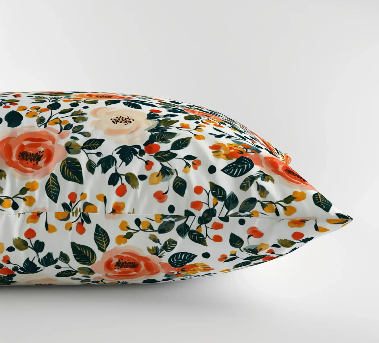 Roses decorative cushion by Sunflower Soul Studio