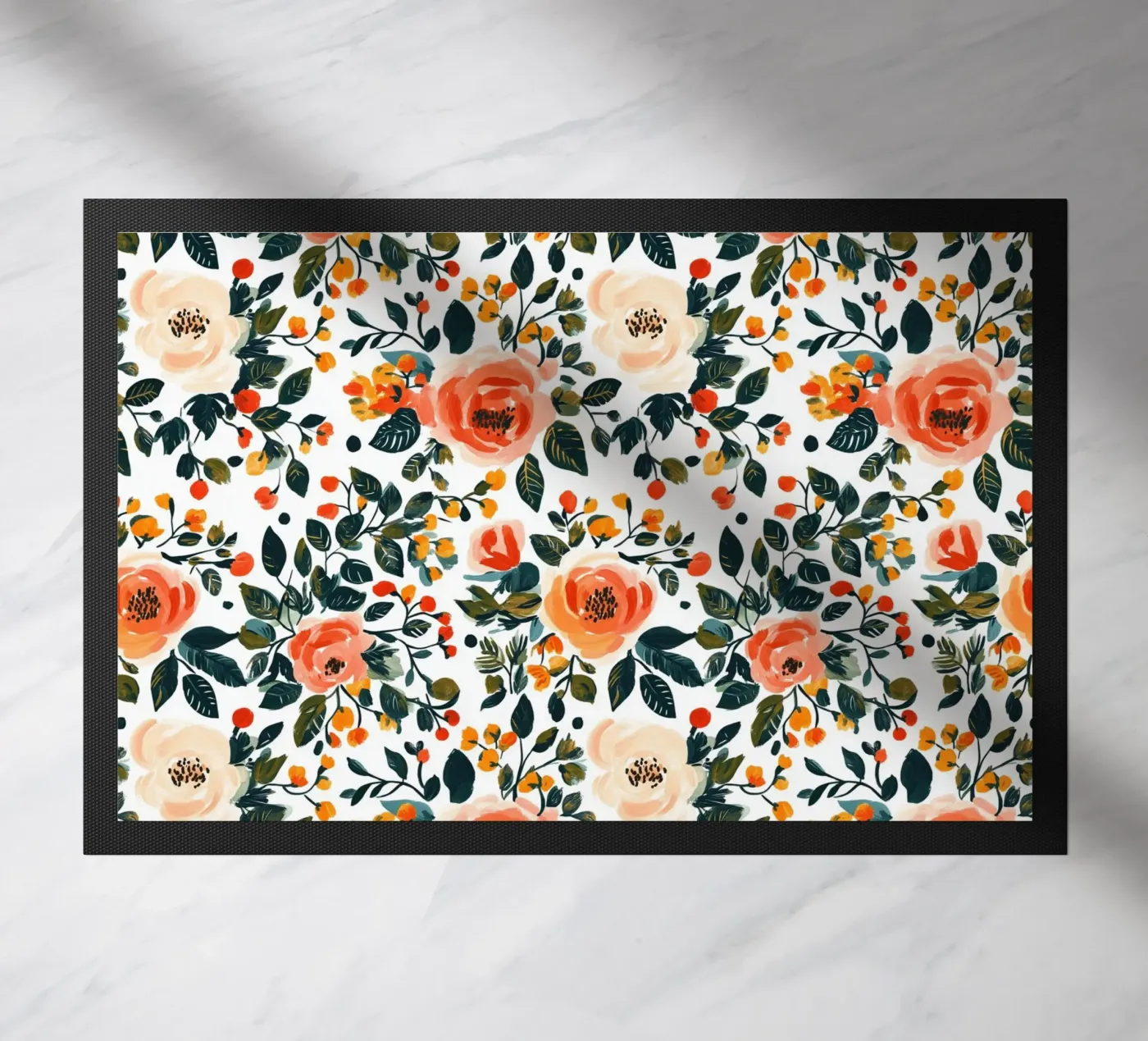 Roses deurmat van Sunflower Soul Studio
