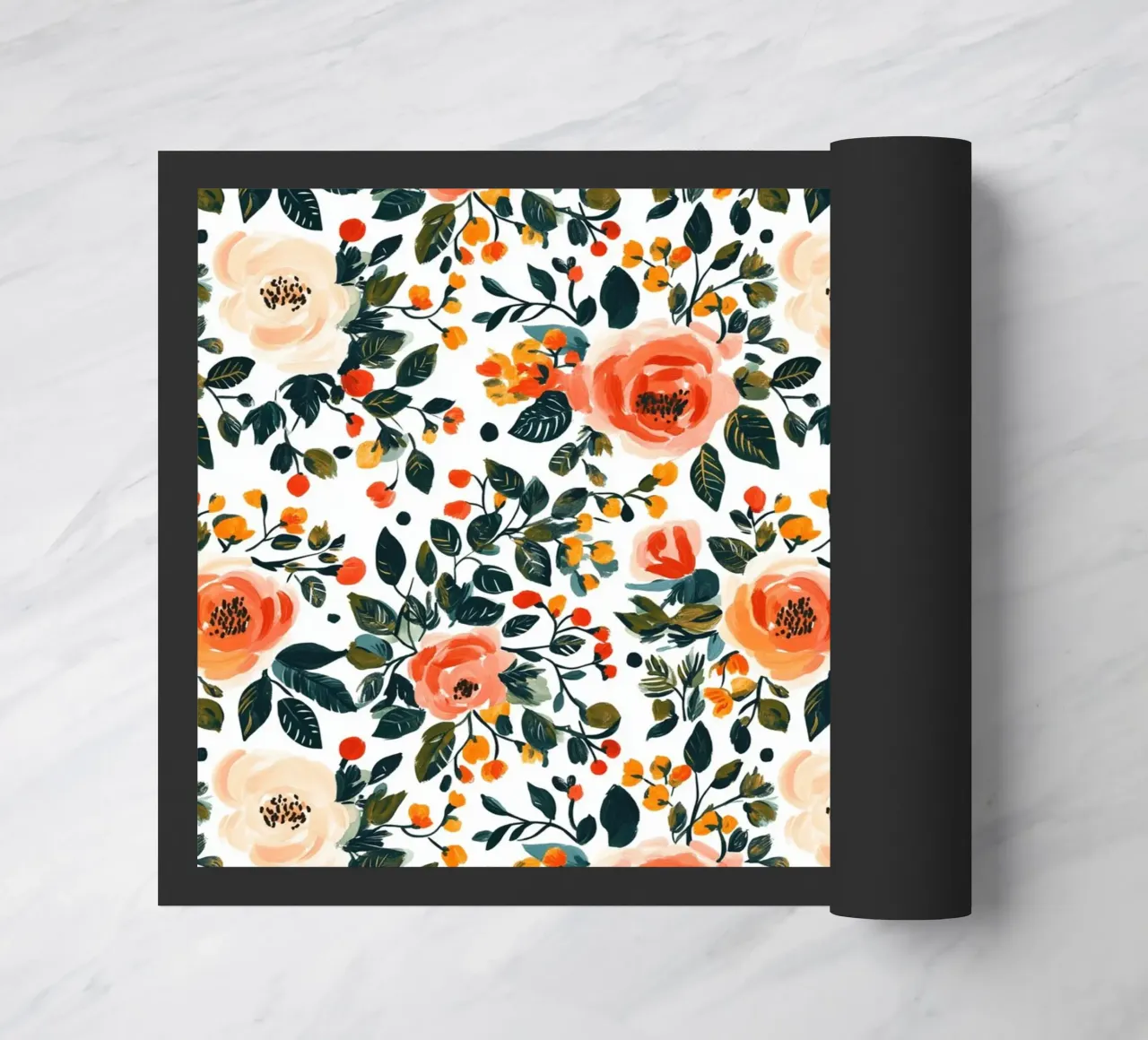 Roses doormat by Sunflower Soul Studio