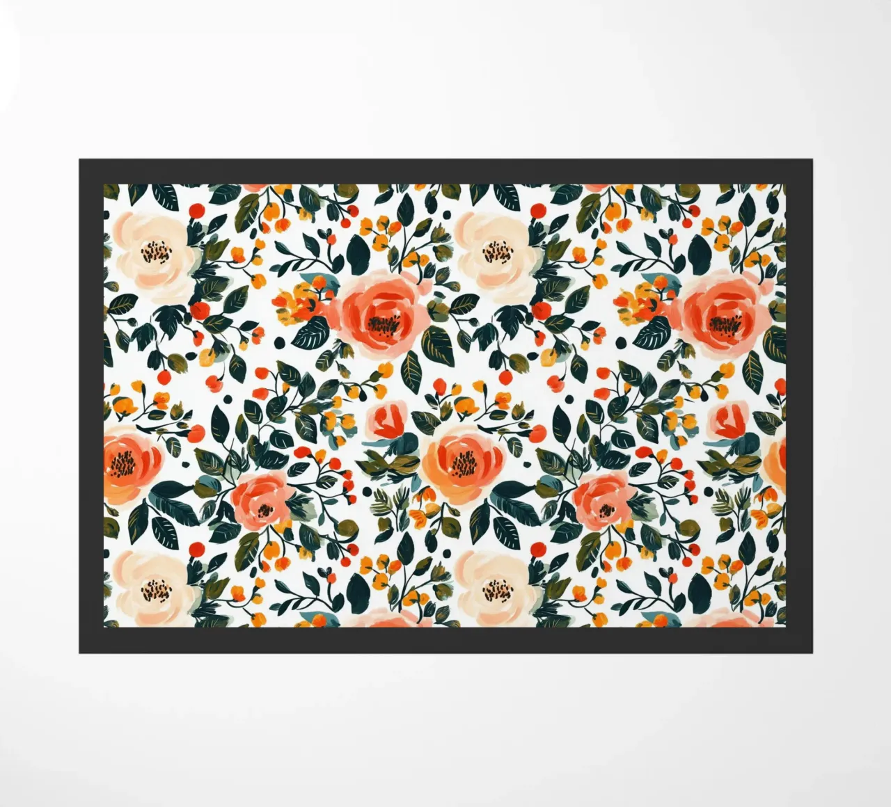 Roses doormat by Sunflower Soul Studio
