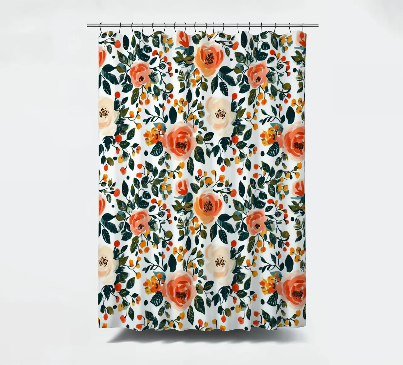 Roses shower curtain by Sunflower Soul Studio