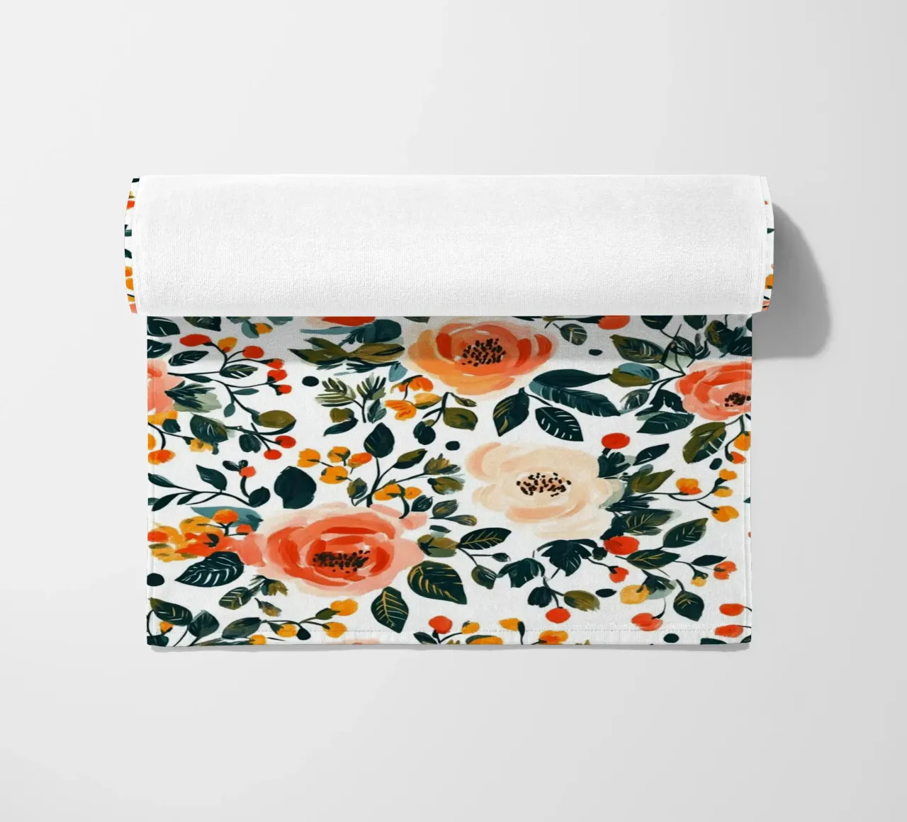 Roses beach towel by Sunflower Soul Studio