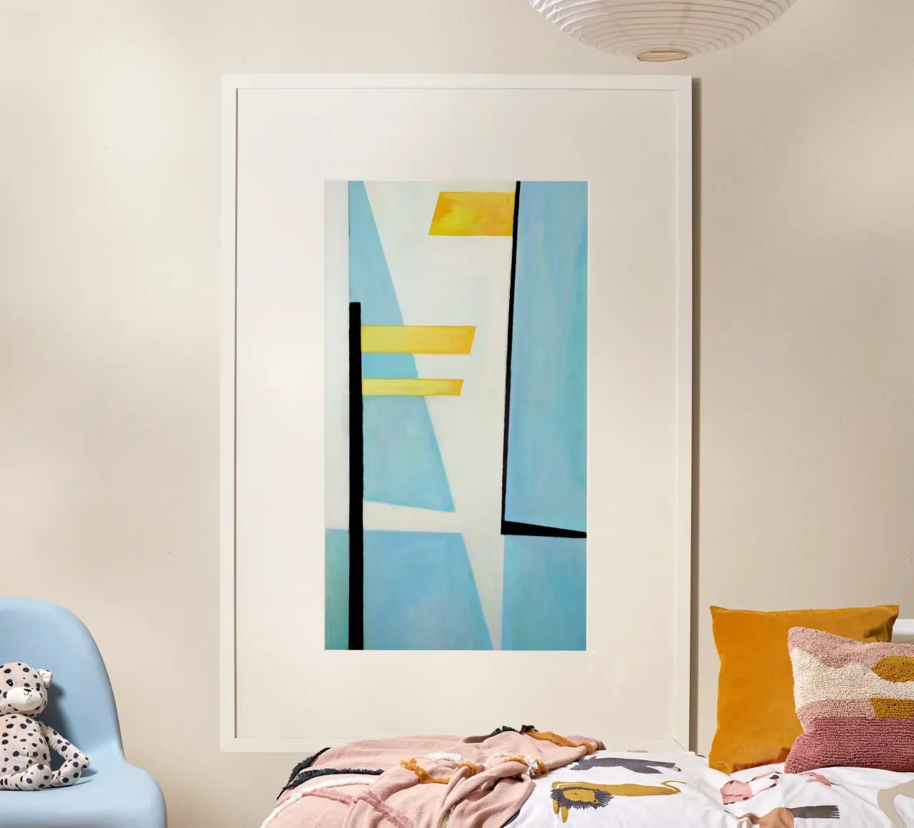 Lichtblick III poster con telaio in legno da Anita Gewald