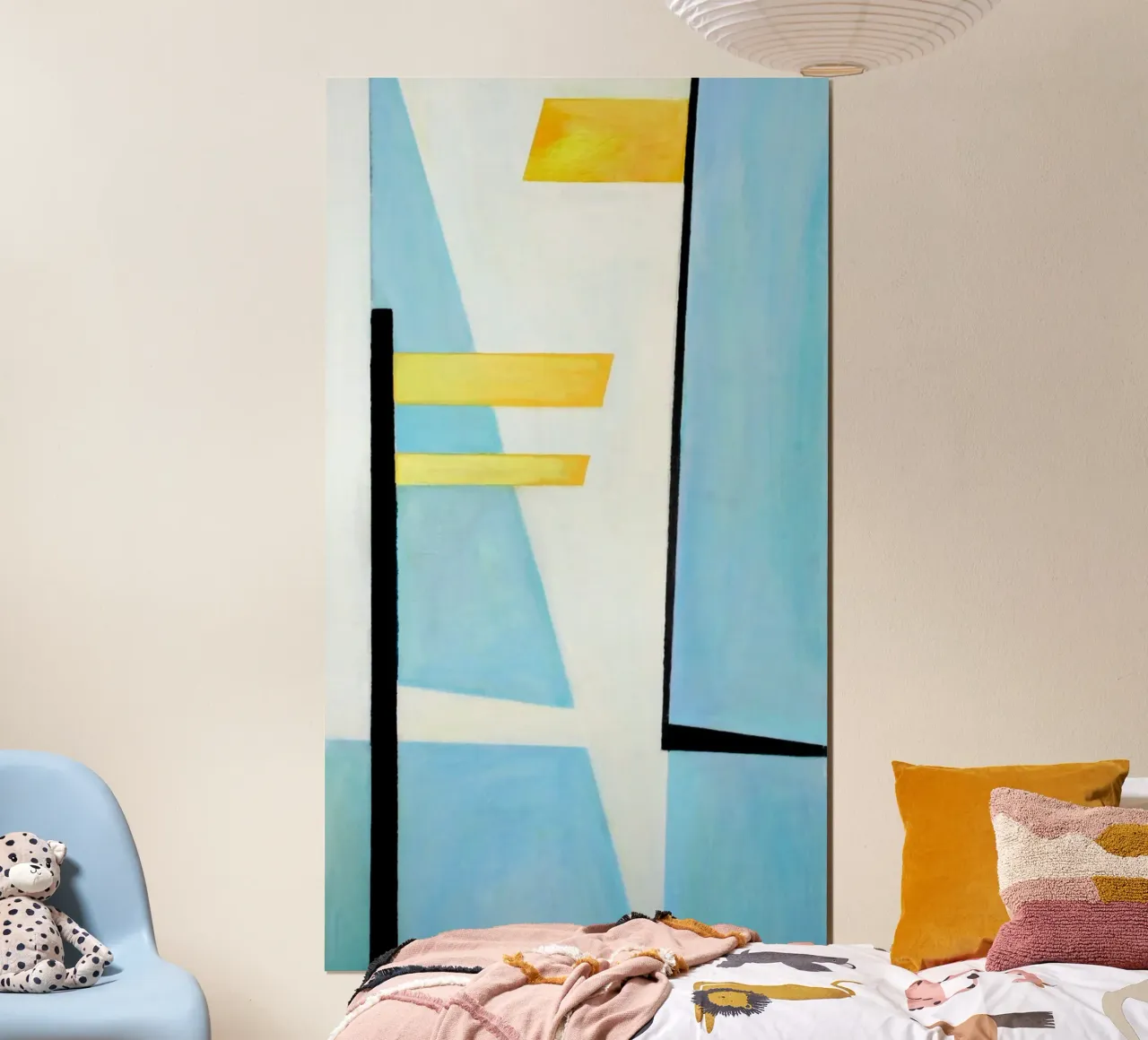 Lichtblick III poster con telaio in legno da Anita Gewald
