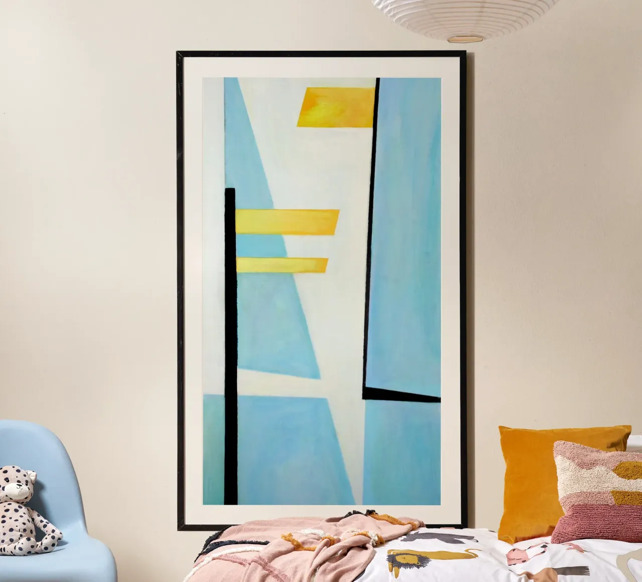 Lichtblick III poster con telaio in legno da Anita Gewald