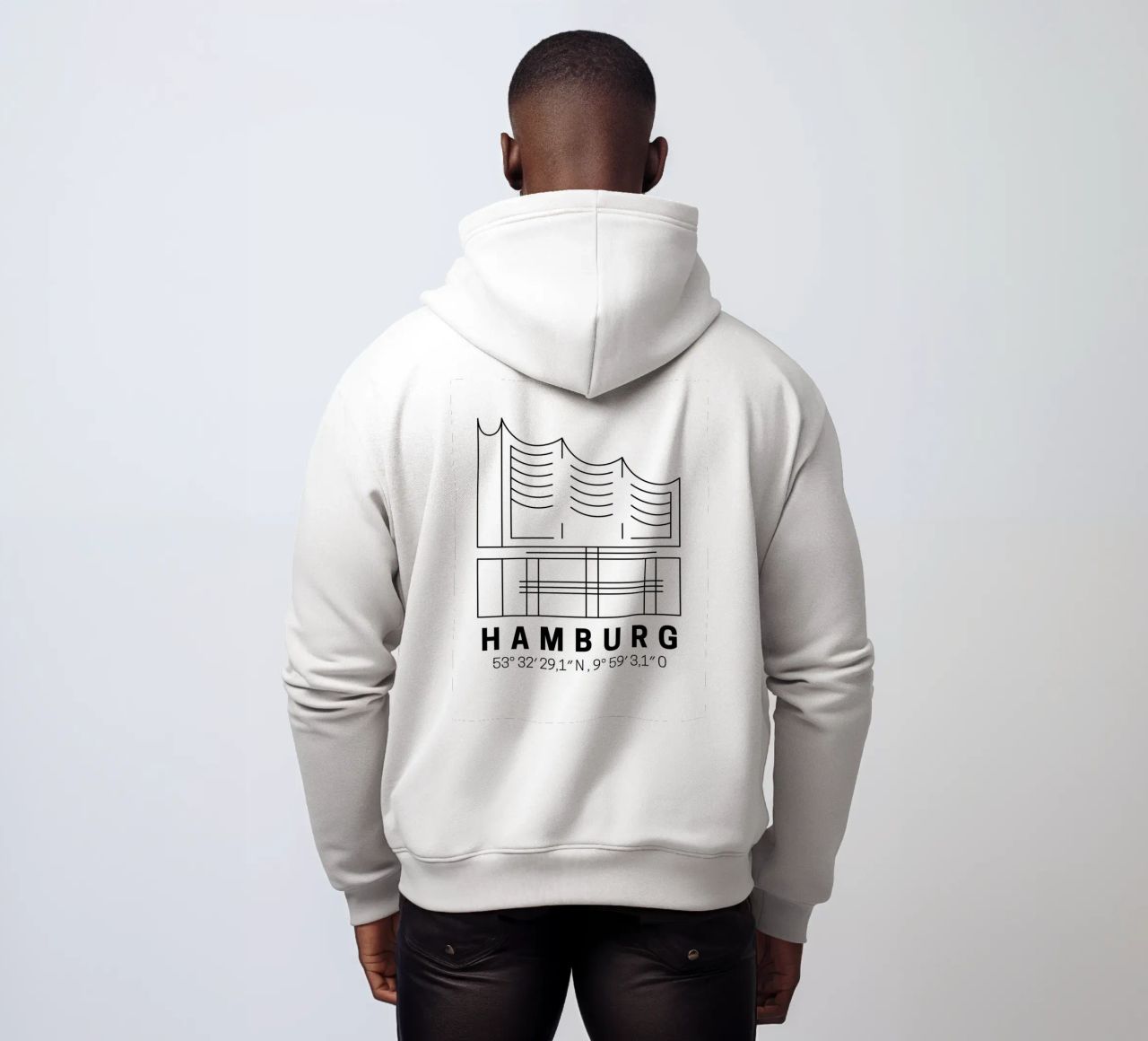 Hamburg Elphi felpa con cappuccio da DigiWunderwerk