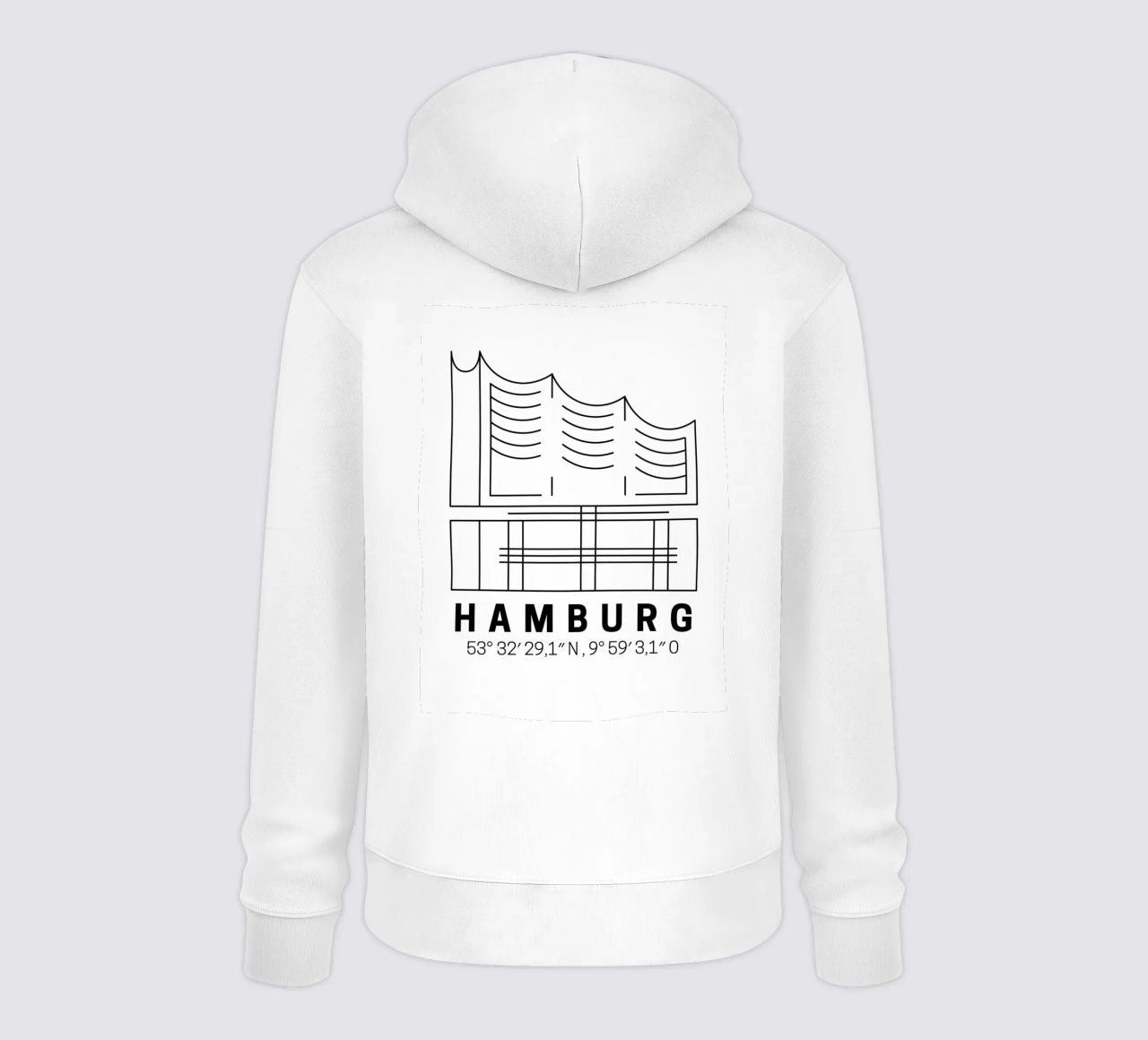Hamburg Elphi felpa con cappuccio da DigiWunderwerk