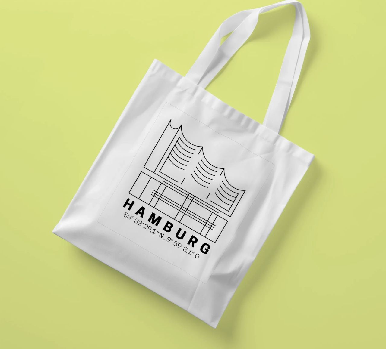 Hamburg Elphi borsa in juta da DigiWunderwerk