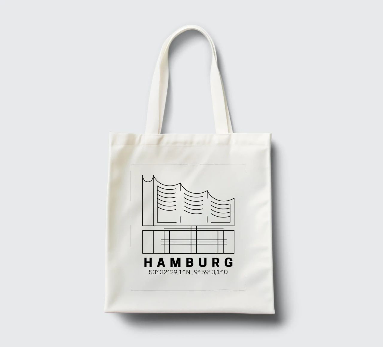 Hamburg Elphi borsa in juta da DigiWunderwerk