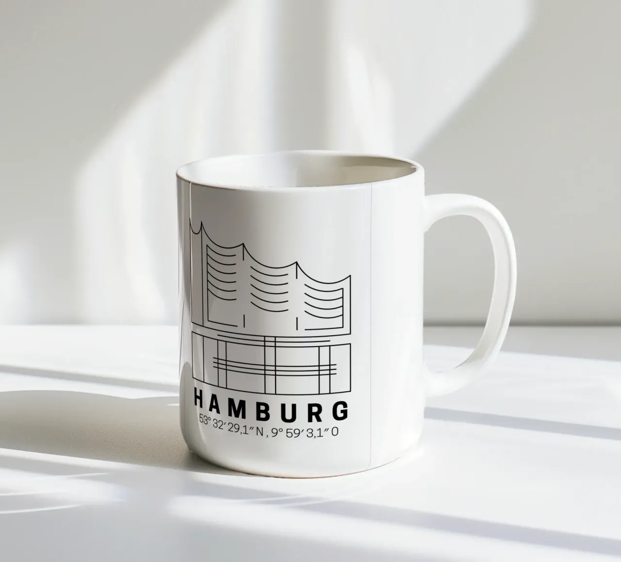 Hamburg Elphi mug en céramique de DigiWunderwerk