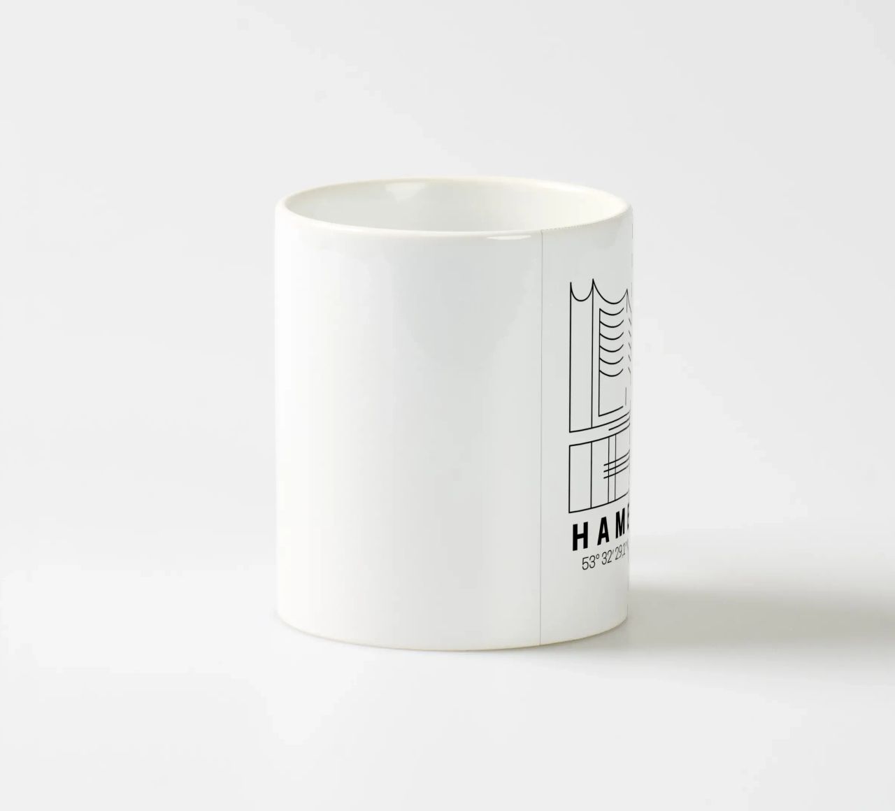Hamburg Elphi tazza in ceramica da DigiWunderwerk