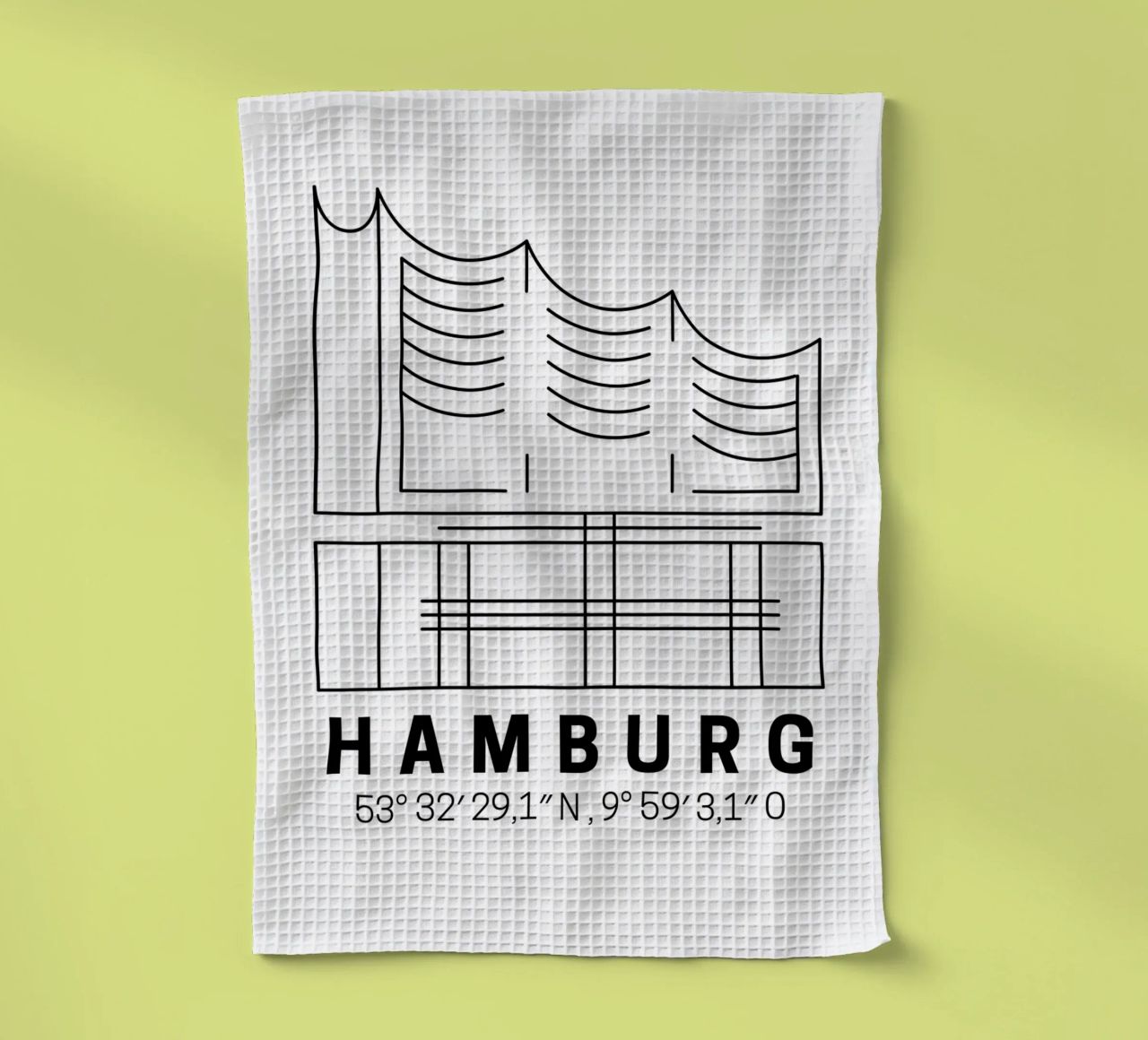 Hamburg Elphi canovaccio da cucina da DigiWunderwerk