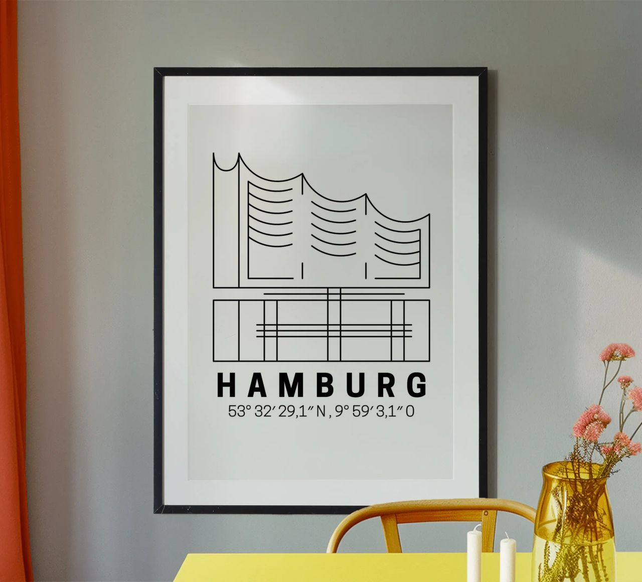 Hamburg Elphi poster da DigiWunderwerk