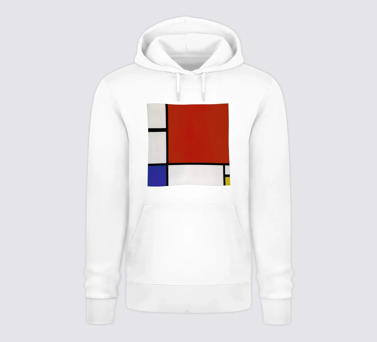 Mondrian - Composition with Red, Blue and Yellow felpa con cappuccio da ARTOTHEK