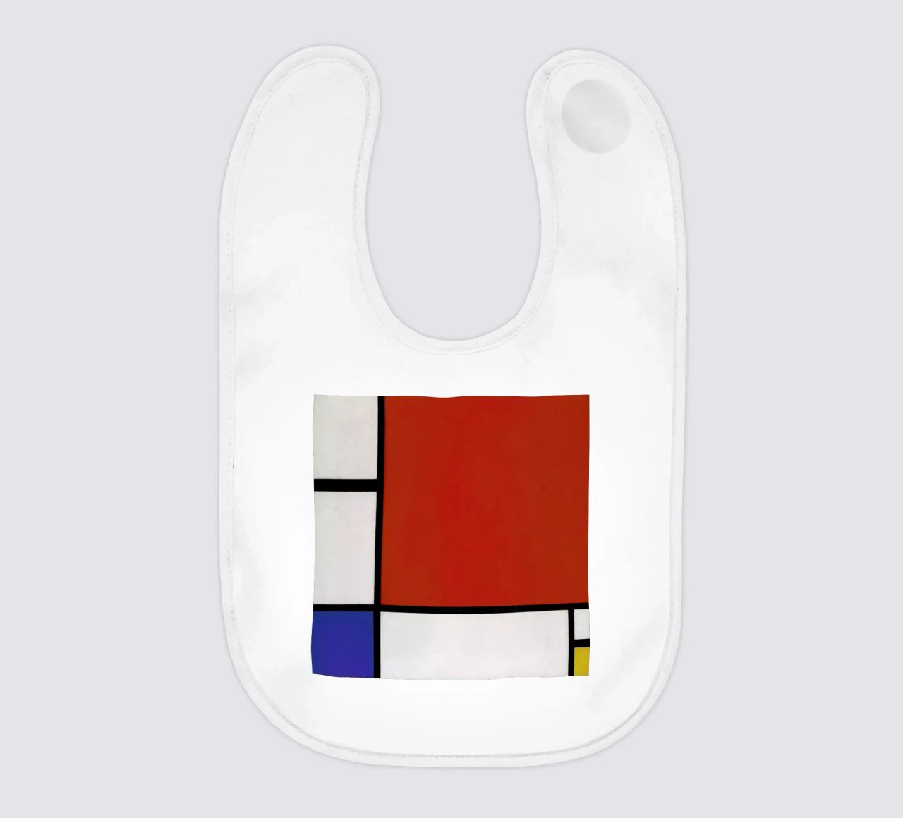 Mondrian - Composition with Red, Blue and Yellow bavaglino da ARTOTHEK