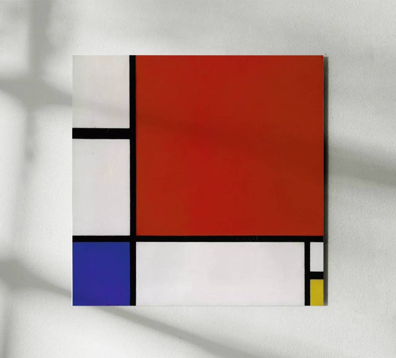 Mondrian - Composition with Red, Blue and Yellow alluminio dibond da ARTOTHEK