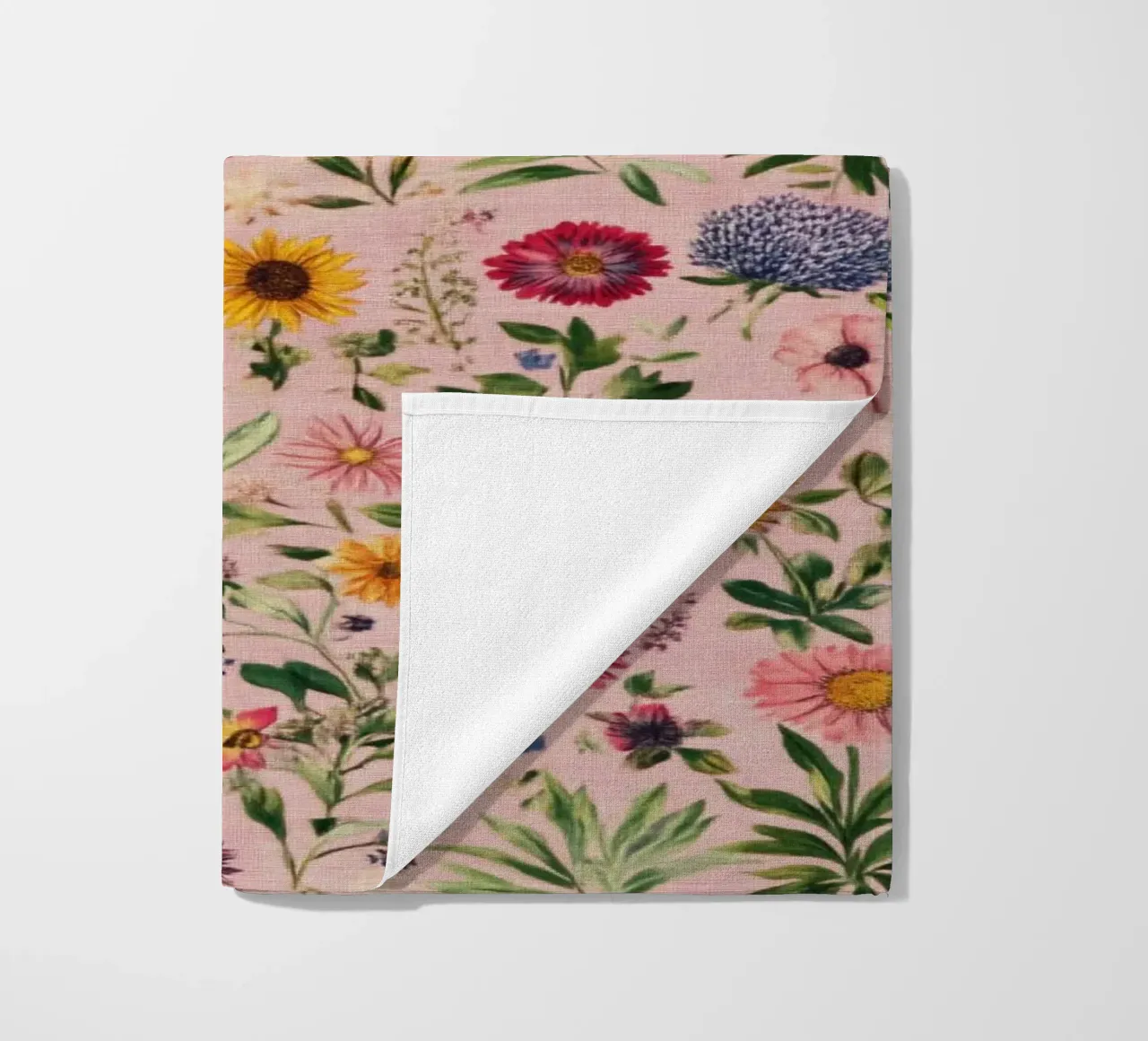 Vintage Wildflowers beach towel by Sunflower Soul Studio