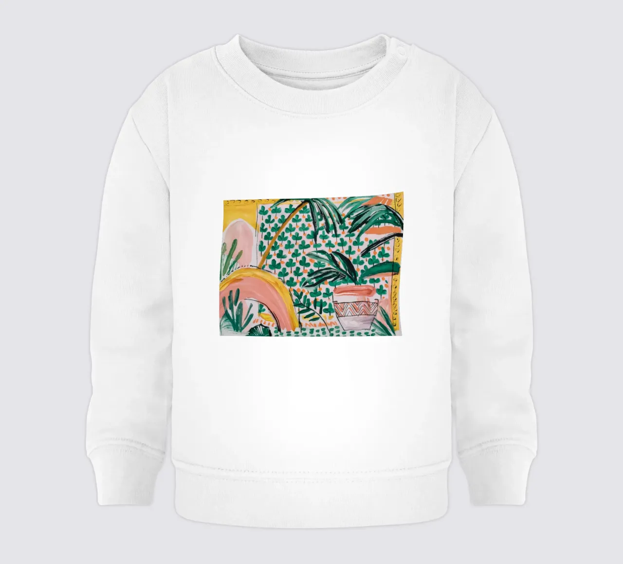 Eleganza delle palme felpa neonato da Beach Palette
