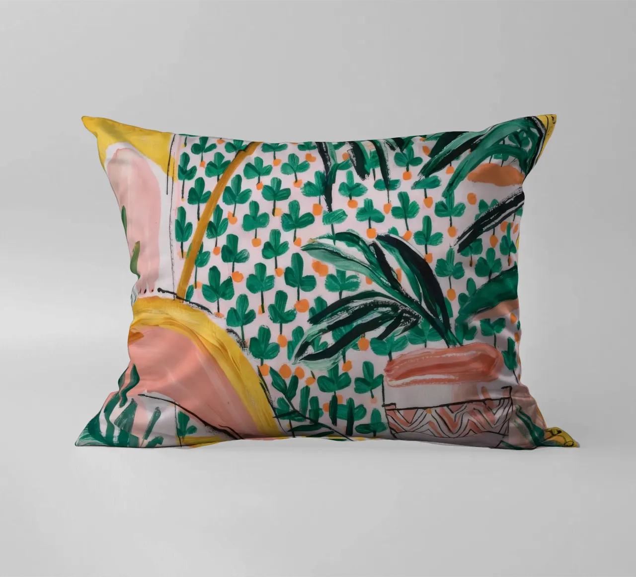 Palm Tree Elegance decorative cushion by Beach Palette