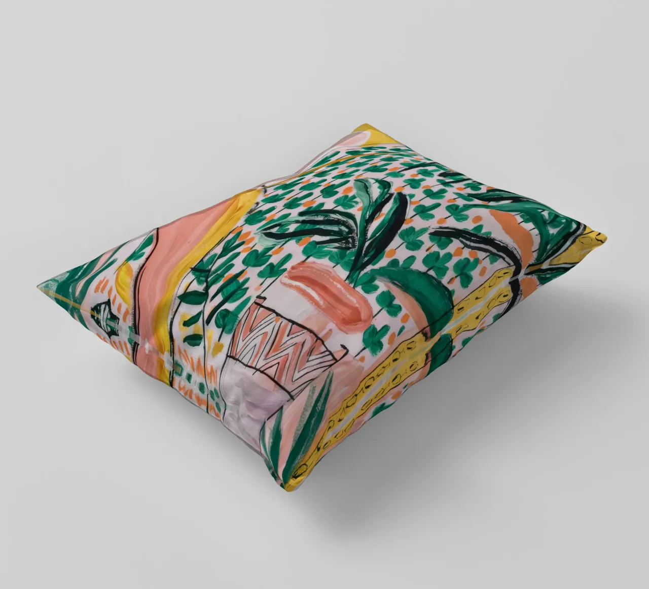 Palm Tree Elegance decorative cushion by Beach Palette