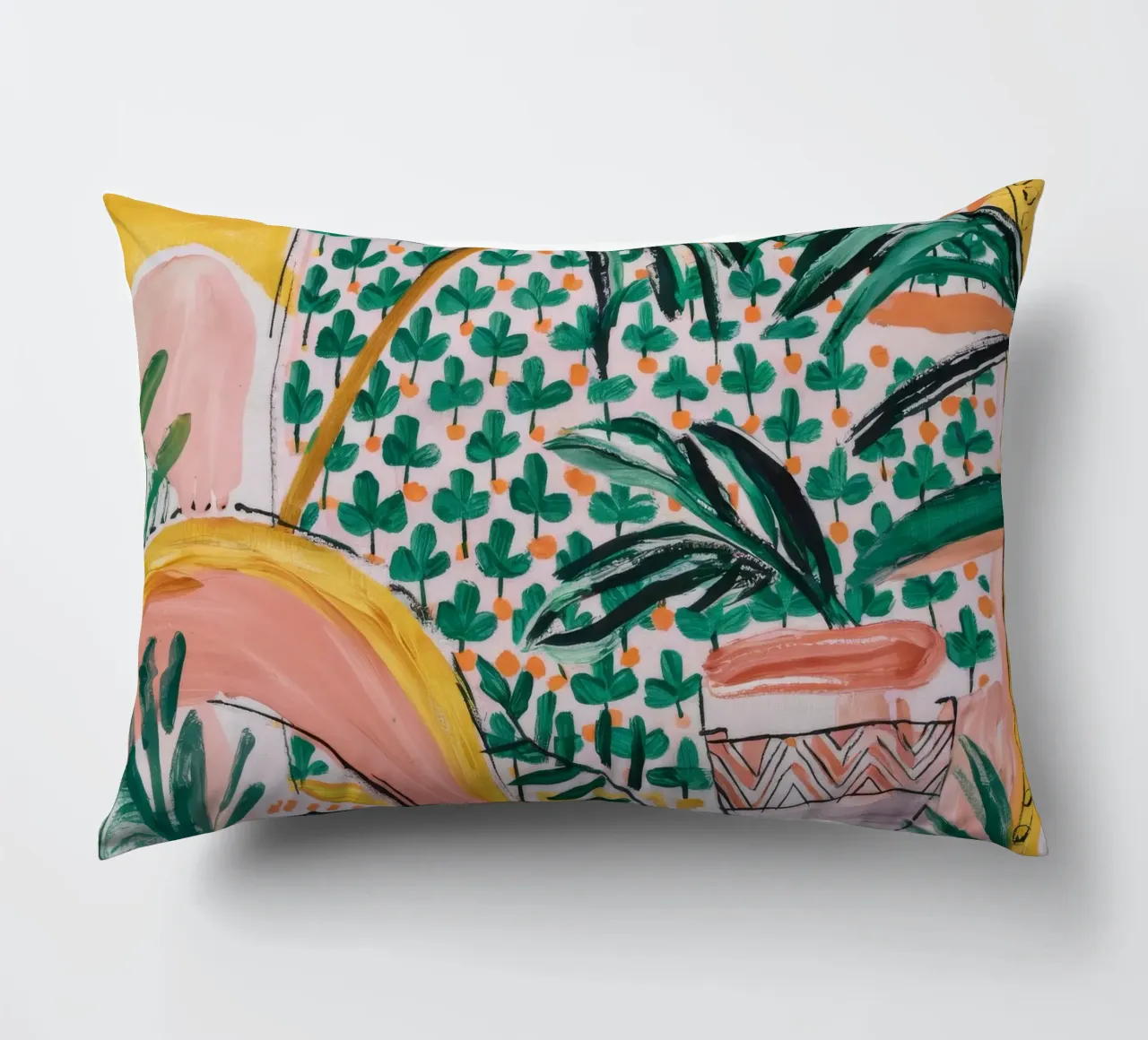 Palm Tree Elegance decorative cushion by Beach Palette