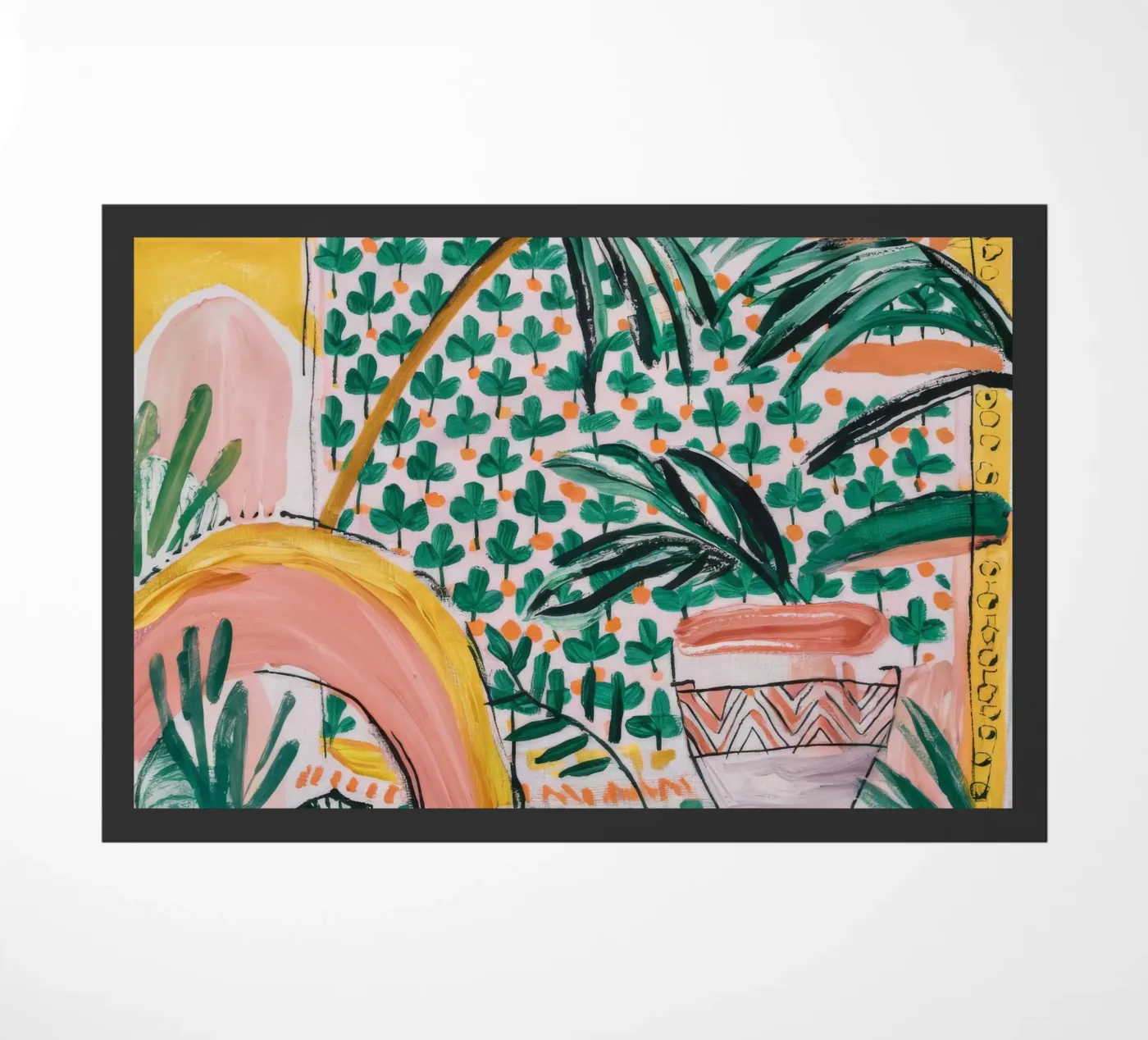 Palm Tree Elegance doormat by Beach Palette