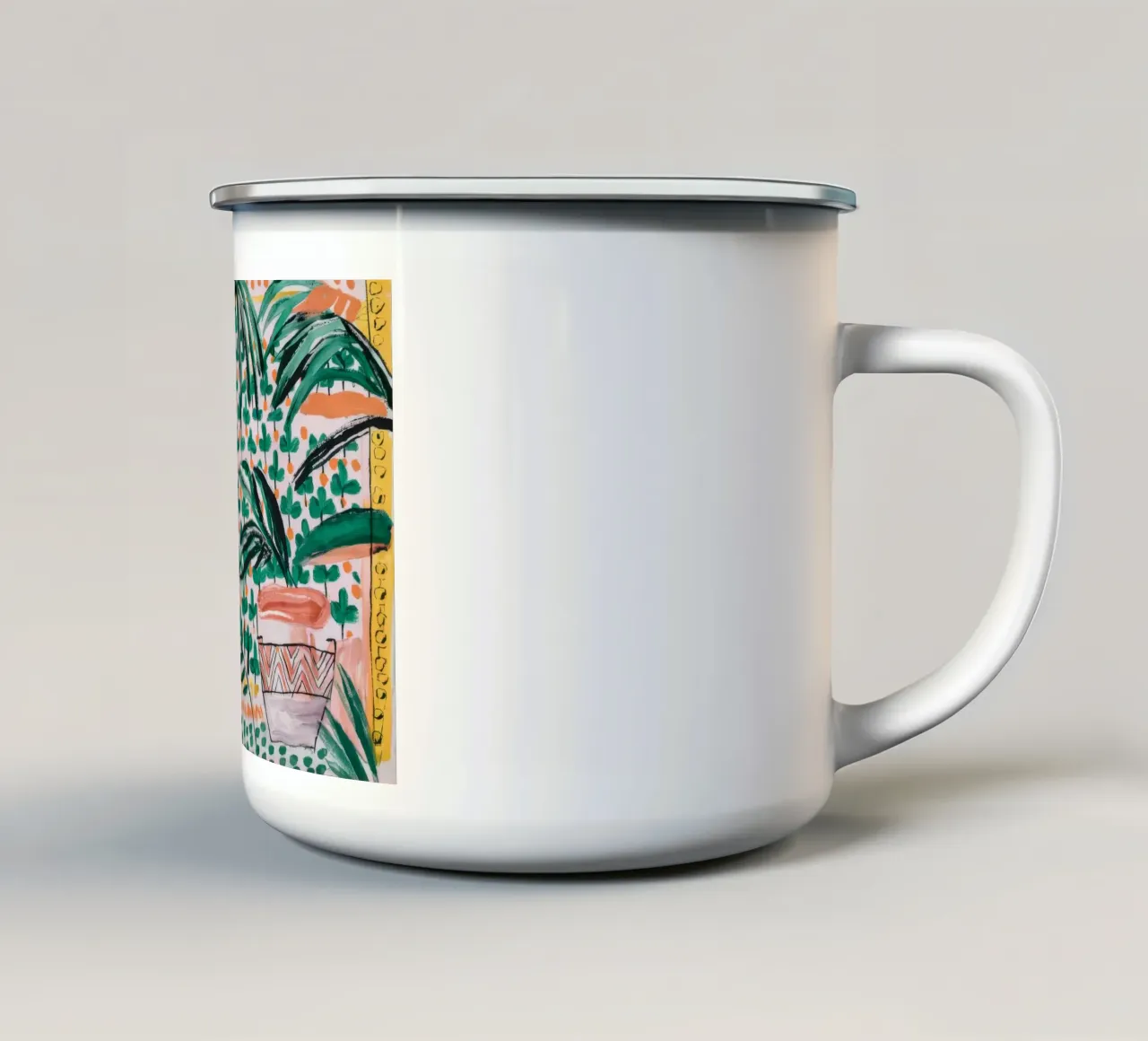 Eleganza delle palme tazza in smalto da Beach Palette