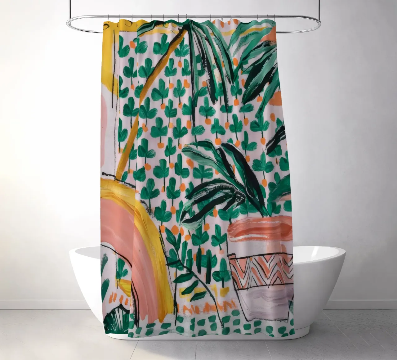Palme Eleganz Duschvorhang von Beach Palette