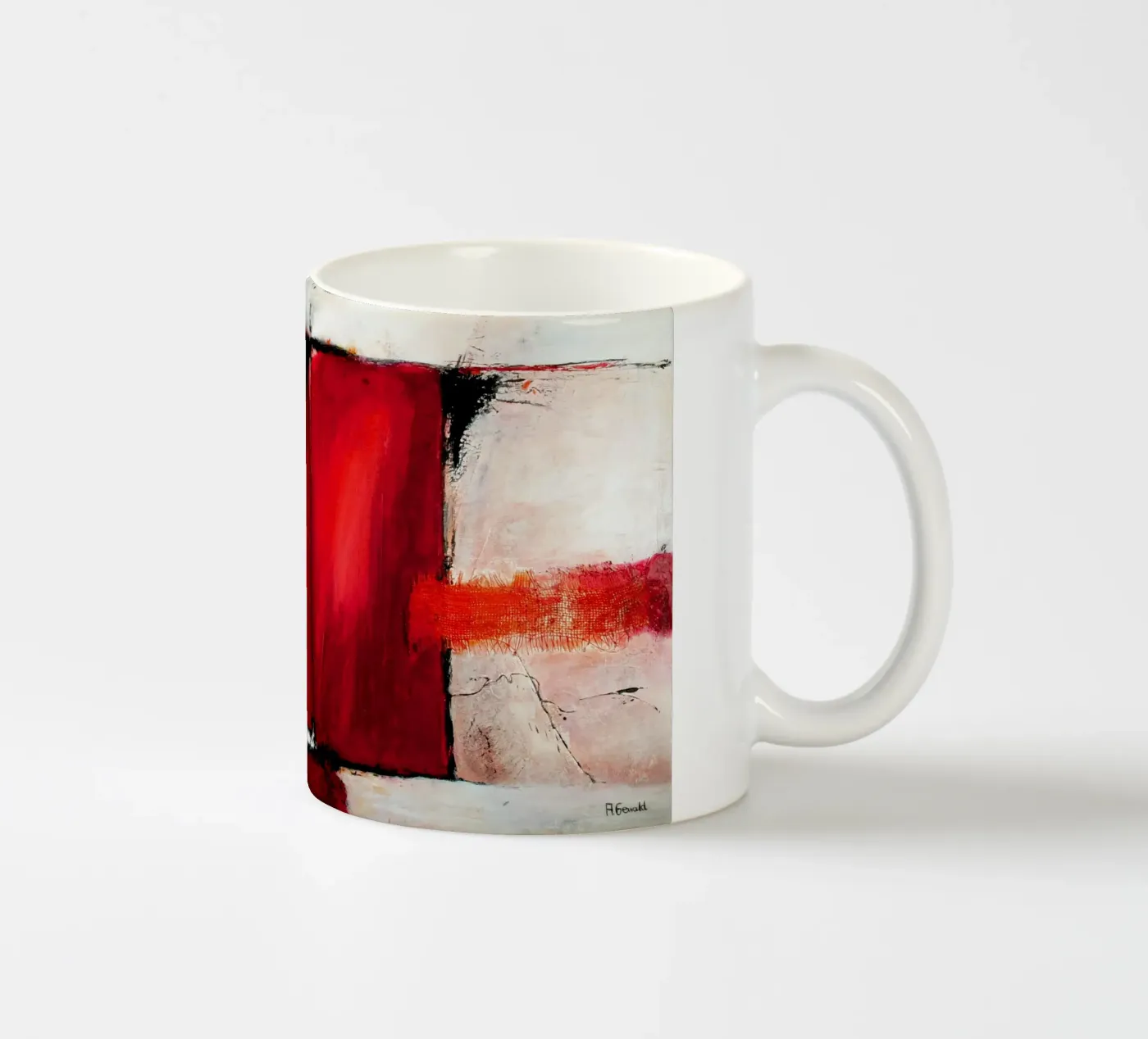 Powerful ceramic mug by Anita Gewald