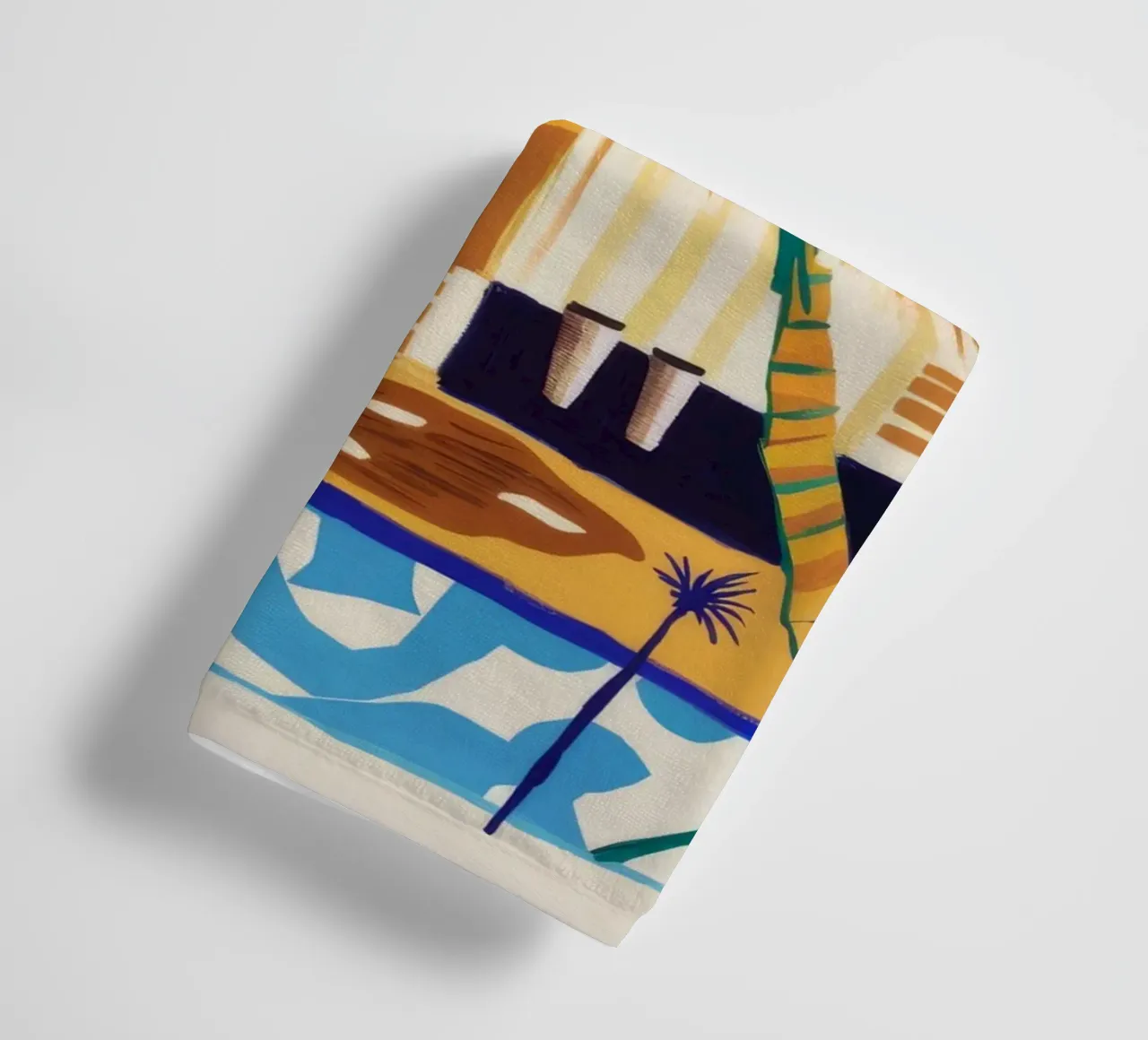Groene Symfonie van de Natuur badhanddoek van Beach Palette