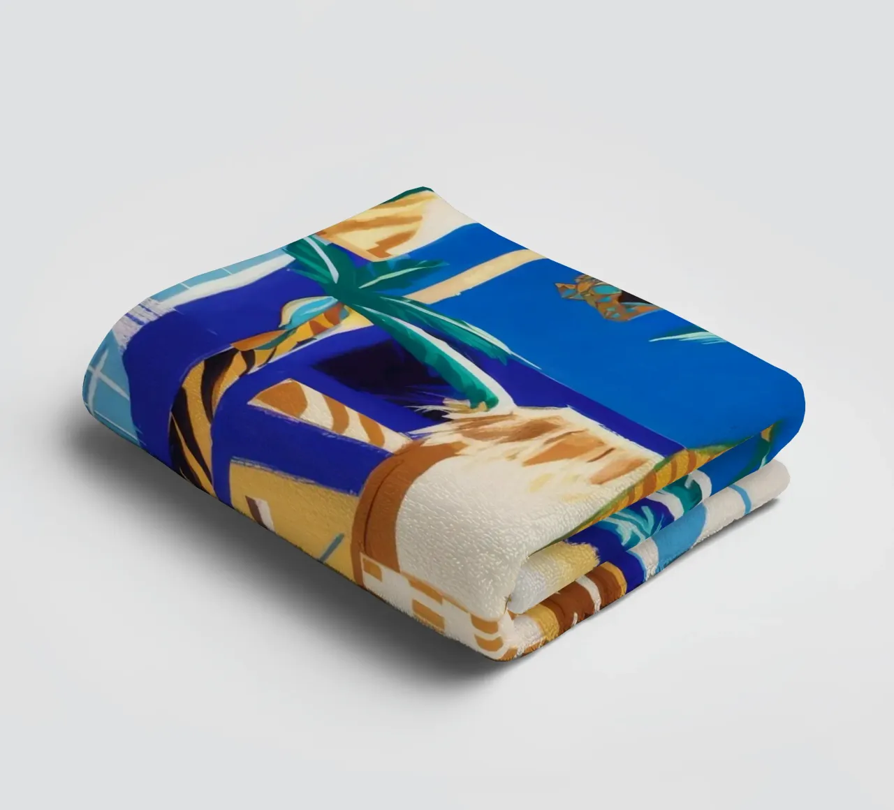 Groene Symfonie van de Natuur badhanddoek van Beach Palette