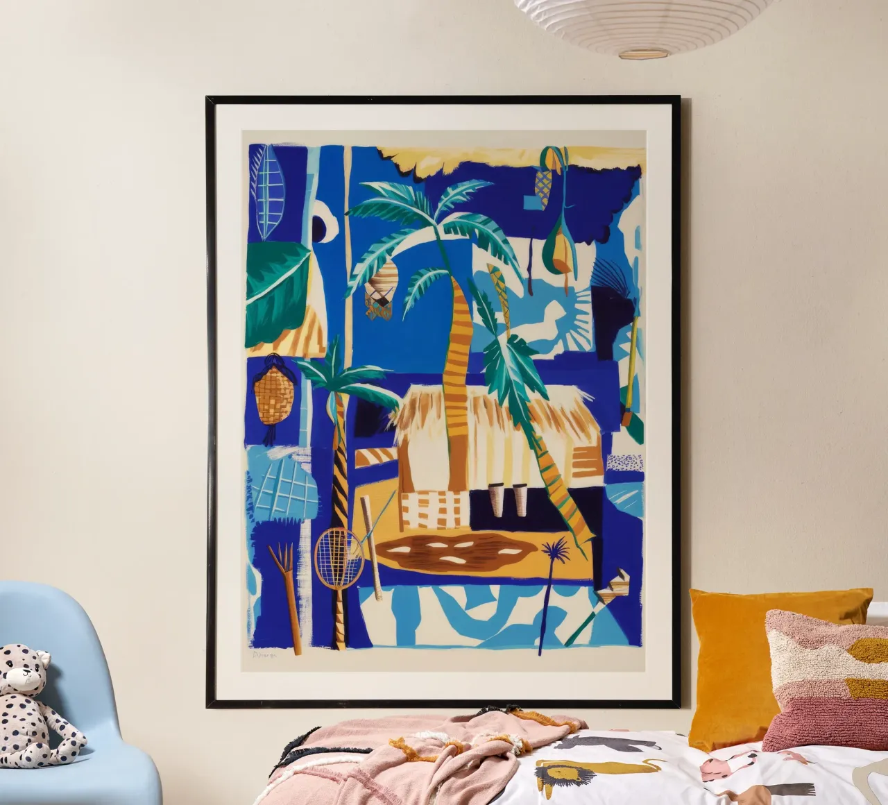 Groene Symfonie van de Natuur poster van Beach Palette