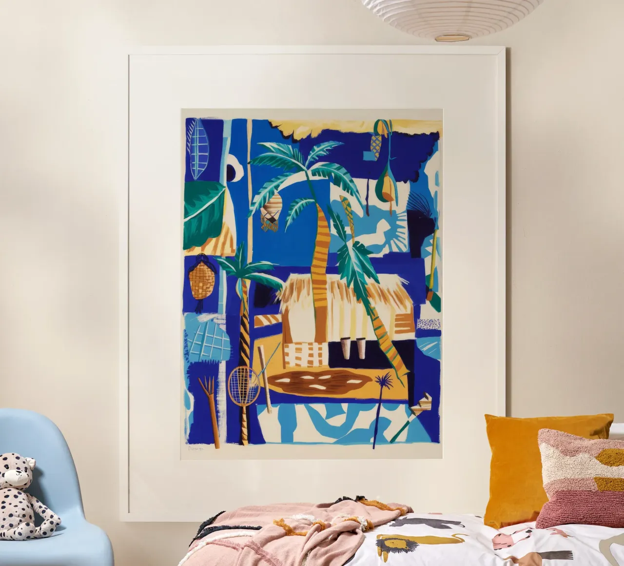 Groene Symfonie van de Natuur poster van Beach Palette